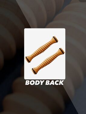 EUC Body Back Wooden Foot Roller Two Pack